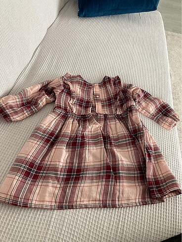 H&M H&M ekose elbise 12-18 ay