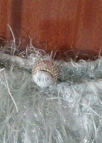 Diğer Peluş Detaylı Turkuaz Kadın Çanta