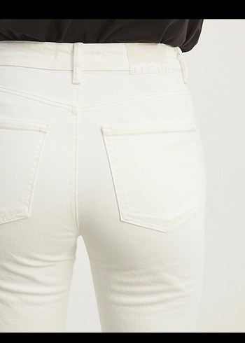 mavi beyaz jean - Görsel 9