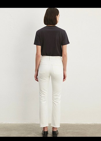 mavi beyaz jean - Görsel 8