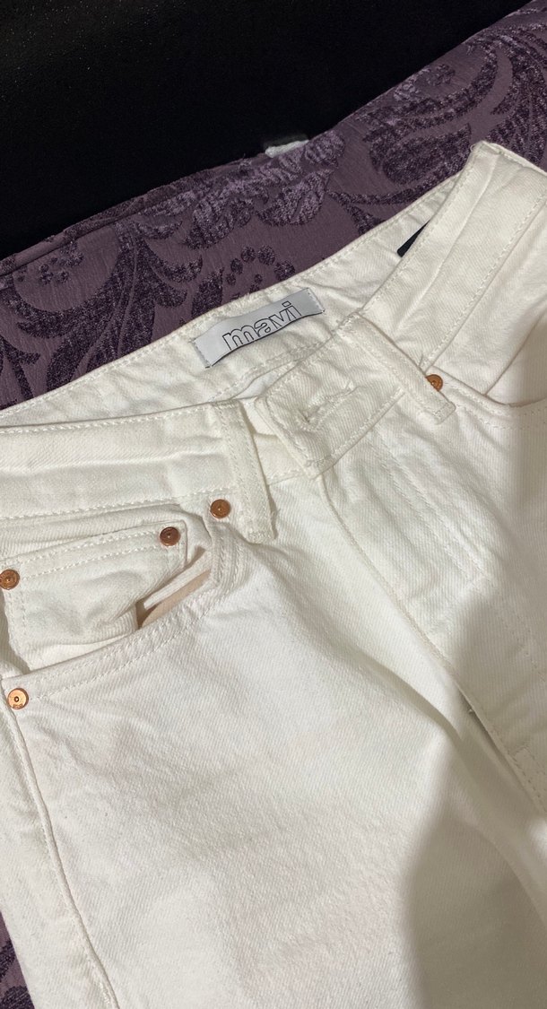 mavi beyaz jean - Görsel 3