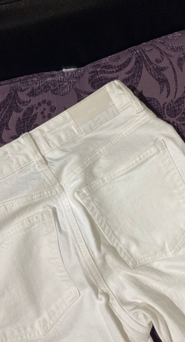 mavi beyaz jean - Görsel 5