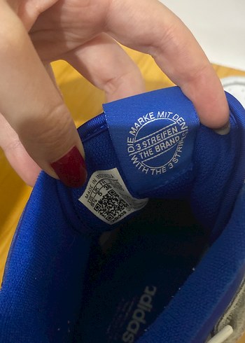 Adidas Beyaz Mavi Basketbol Ayakkabısı - Görsel 5