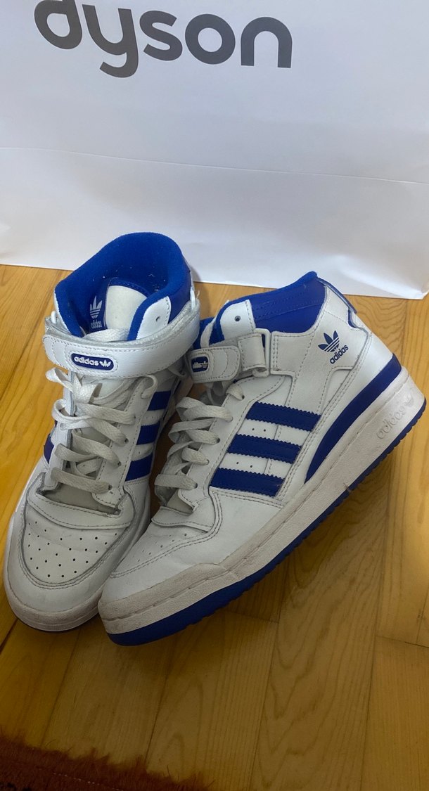 Adidas Beyaz Mavi Basketbol Ayakkabısı - Görsel 3