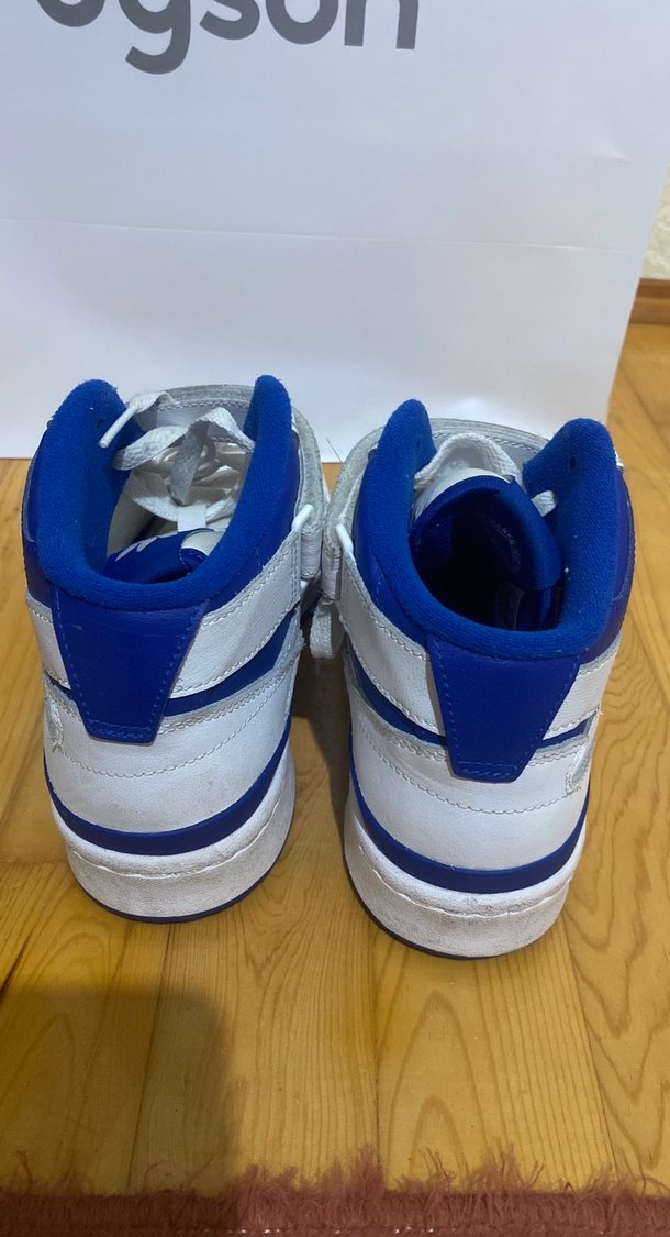 Adidas Beyaz Mavi Basketbol Ayakkabısı - Görsel 4