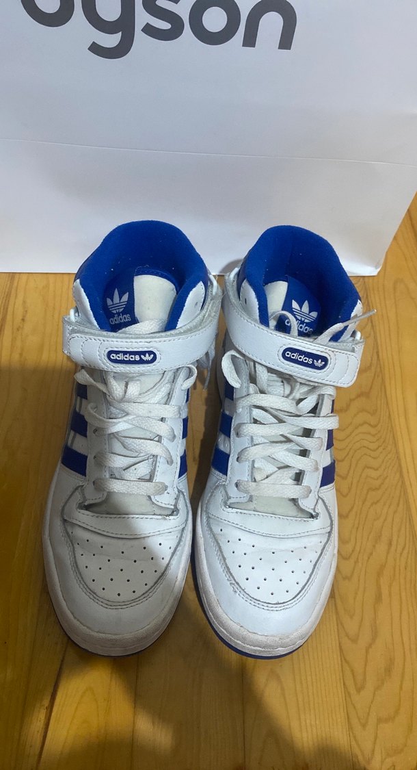 Adidas Beyaz Mavi Basketbol Ayakkabısı - Görsel 2