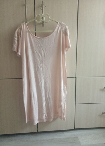 H&M OVERSIZE T-SHIRT BLUZ