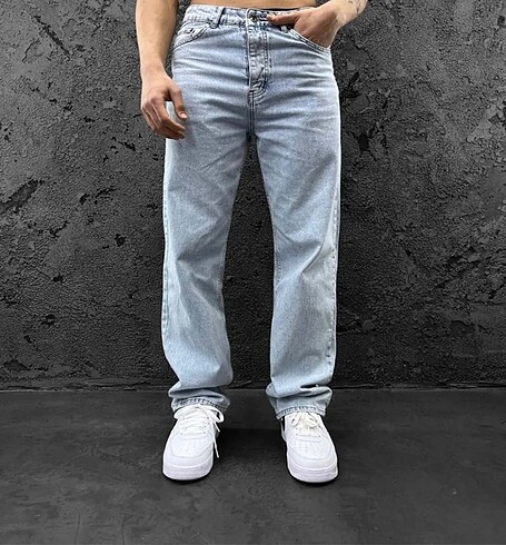 Erkek baggy jeans kot likrasız