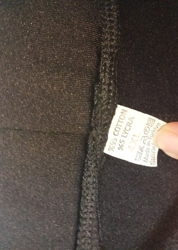 siyah büyük beden tayt - Görsel 2