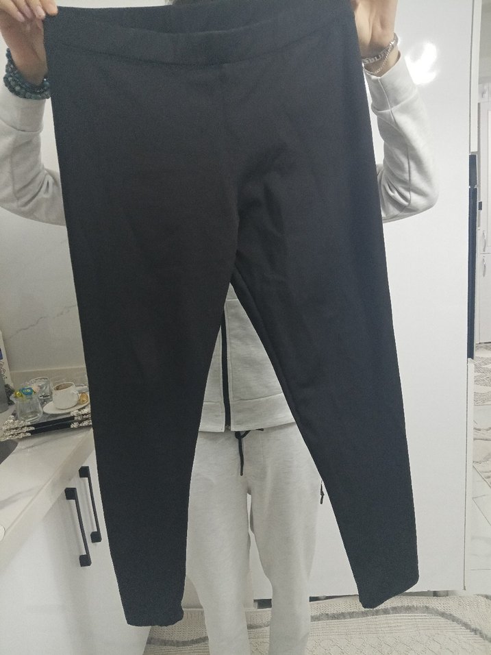 siyah büyük beden tayt - Görsel 3