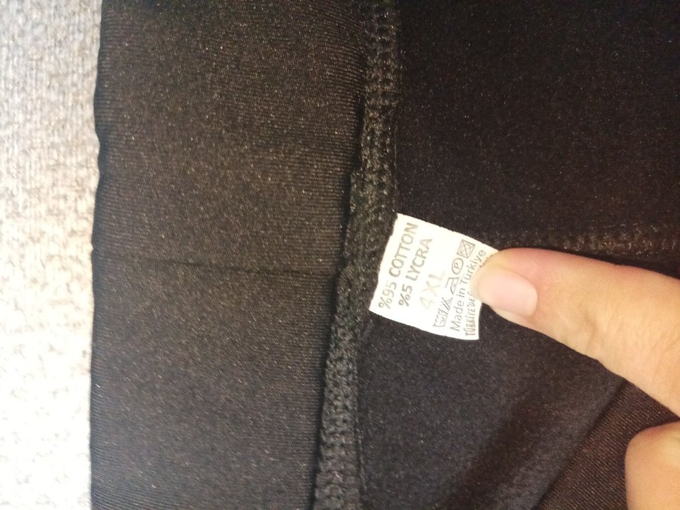 siyah büyük beden tayt - Görsel 2