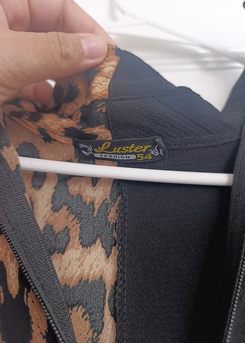 Car Shoe Leopar Desenli Zincir Detaylı Uzun tunik
