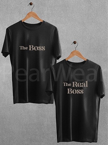 Zara Boss Real Boss Baskılı Oversize Tişört