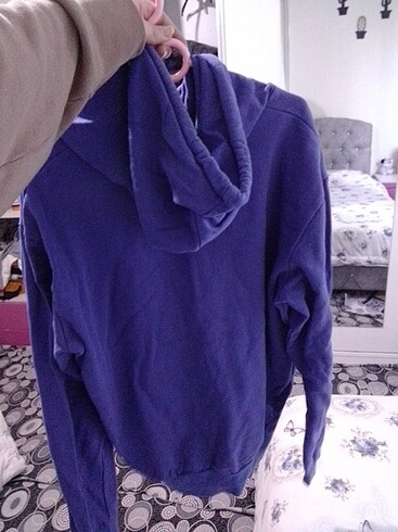 xl Beden mavi Renk Kapşonlu sweatshirt