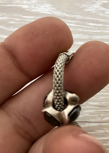  Beden siyah Renk Pandora Vintage charm 925 ayar gümüş