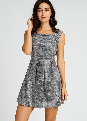 Pileli tüvid elbise xs - Görsel 10