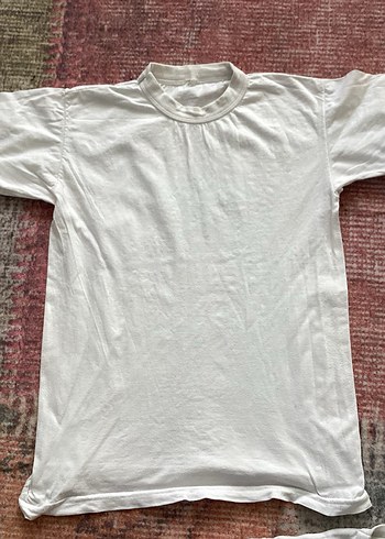 Beyaz Pamuklu Erkek Çocuk Kısa Kollu Tişört - Görsel 5