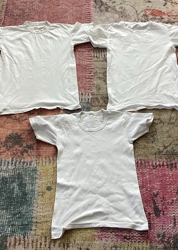 Beyaz Pamuklu Erkek Çocuk Kısa Kollu Tişört - Görsel 2