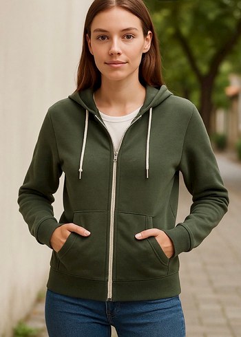 M beden kapüşonlu üst - Görsel 2