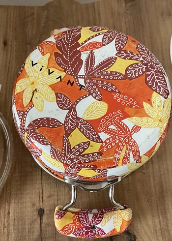 Renkli Desenli Kapaklı Derin Tencere 19 cm - Görsel 3