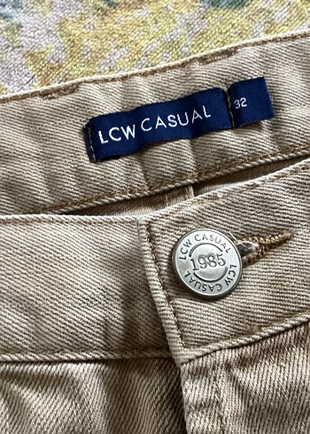 Bej Regular Fit Denim Erkek Pantolon 44 - Görsel 5