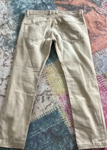 Bej Regular Fit Denim Erkek Pantolon 44 - Görsel 7