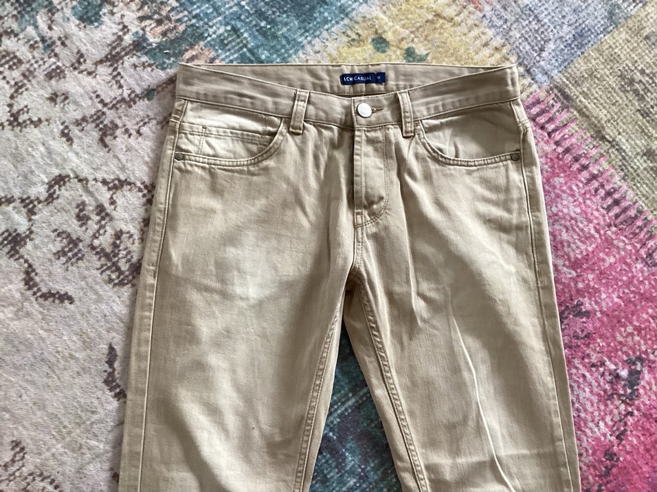 Bej Regular Fit Denim Erkek Pantolon 44 - Görsel 4