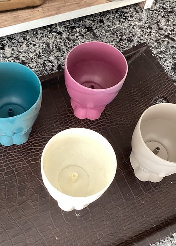 4 adet mini saksı - Görsel 4