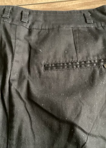 Düğmeli Siyah Midi Kadın Kalem Etek - Görsel 14