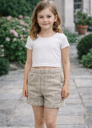 Benetton tuvid şort 7-8 yaş - Görsel 3