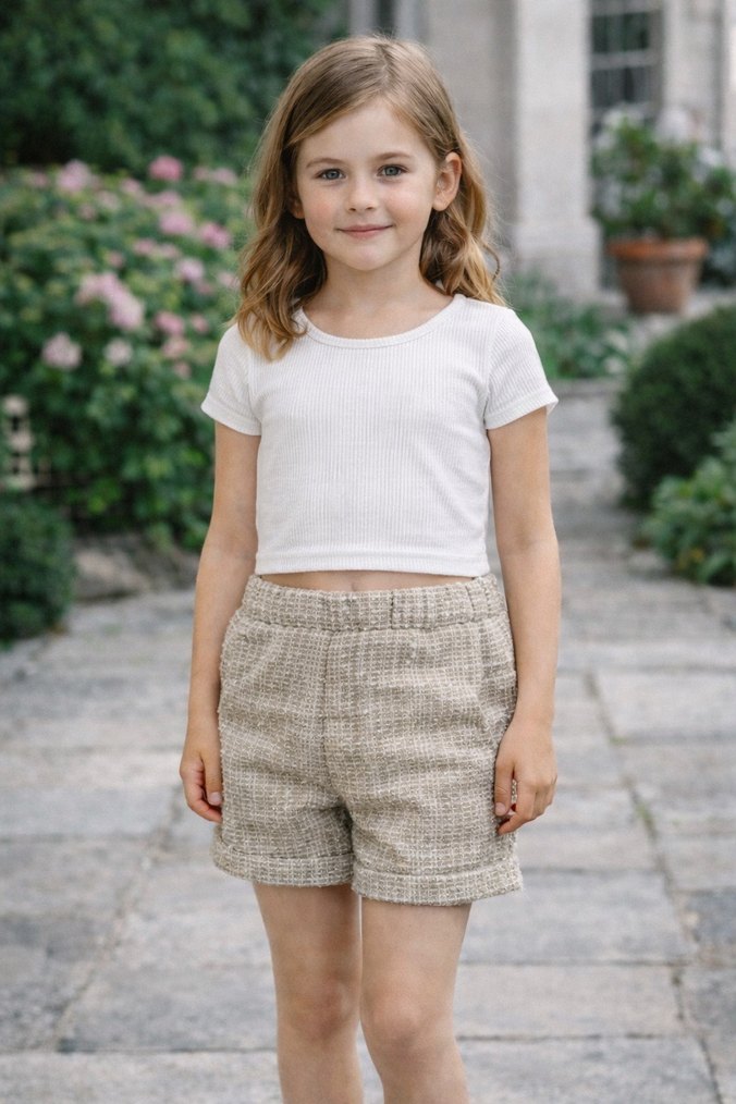 Benetton tuvid şort 7-8 yaş - Görsel 3