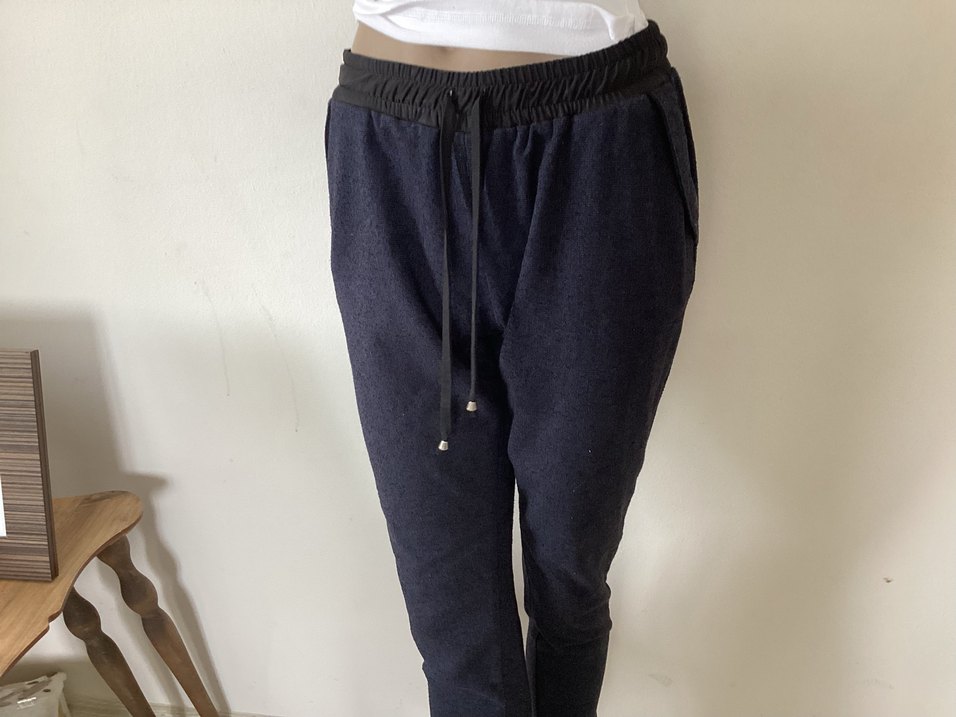 Lacivert Rahat Kesim Kadın Eşofman Altı 36-40 - Görsel 3