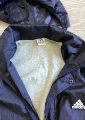 Adidas Kapüşonlu Lacivert Erkek Yağmurluk - Görsel 5