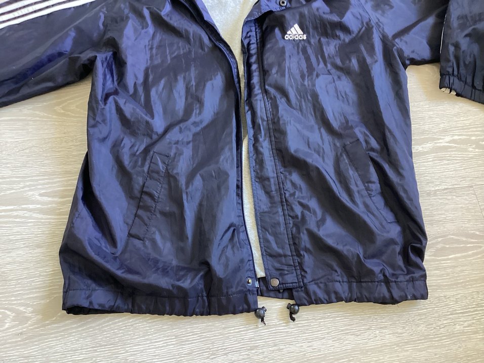 Adidas Kapüşonlu Lacivert Erkek Yağmurluk - Görsel 3