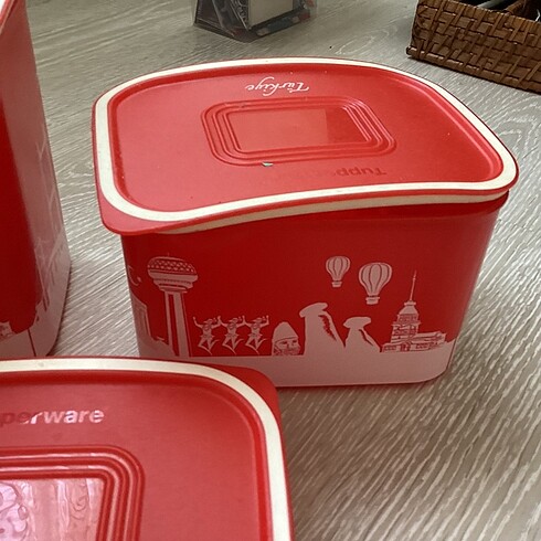  Beden Tupperware Türkiye temalı set 6 parça