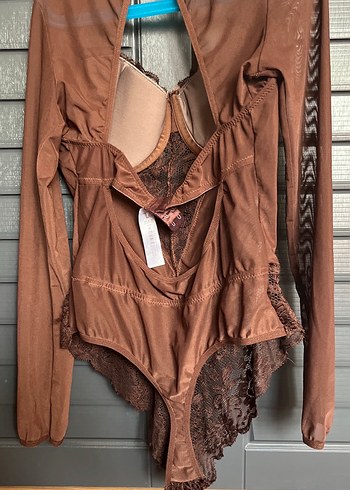 Kahverengi Dantel Detaylı Hemşire Korsesi - Görsel 3