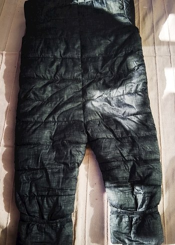 Gri Bebek Erkek Kış Tulumu Fermuarlı Kapüşonlu - Görsel 4