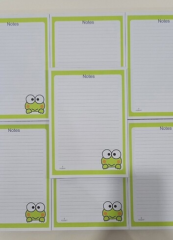 A5 Frog Temalı Notepad Bloknot Not Defteri