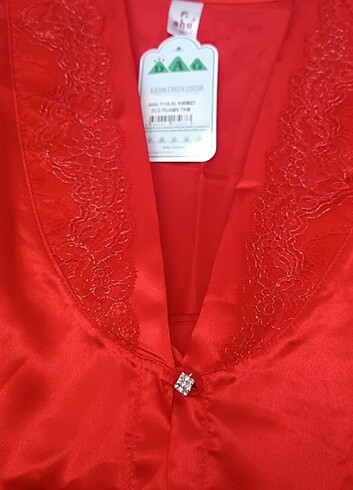 xl Beden kırmızı Renk Üçlü takım pijama