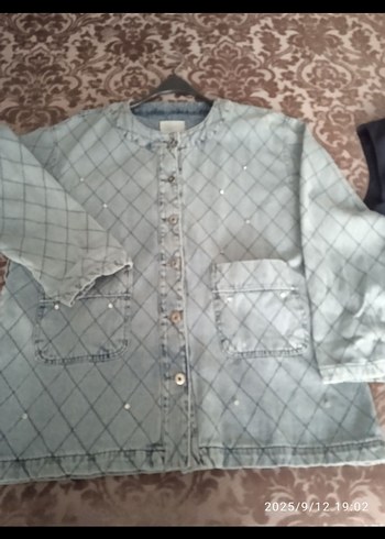 Diğer kot açık mavi Düğmeli Kadın Denim Ceket