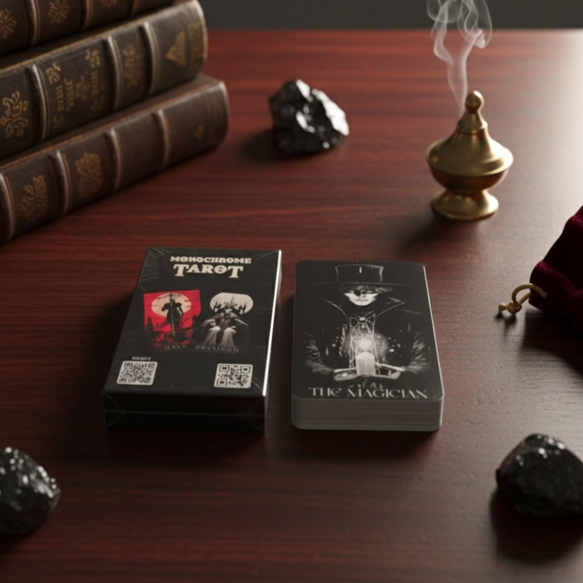 Monochrome Tarot 78 Kartlık Destesi - Görsel 4