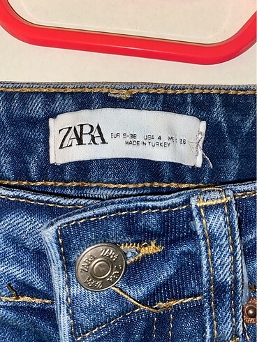 Zara Orijinal zara parlament mavisi mom jeans pantolon