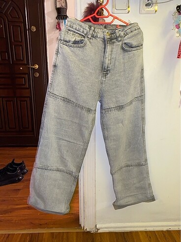 Gri baggy pantolon