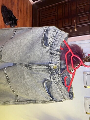 Bershka Gri baggy pantolon