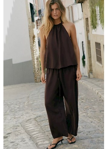Zara Dökümlü kısa pantolon