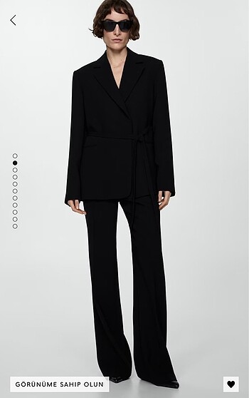 Mango Mango kemerli Blazer ceket