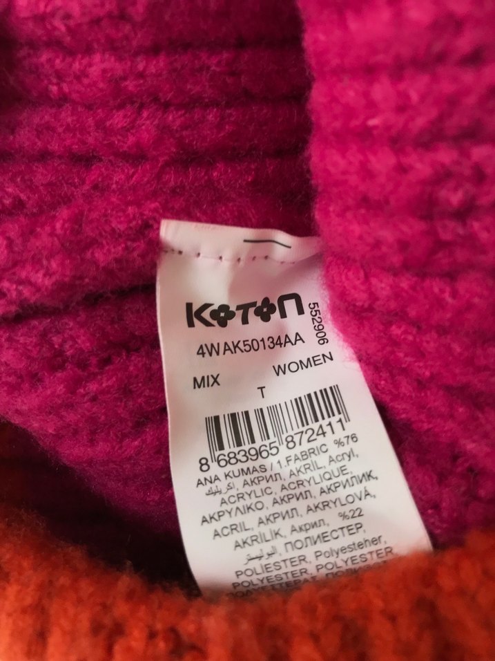 Renkli Kadın Örgü Bere - Görsel 2