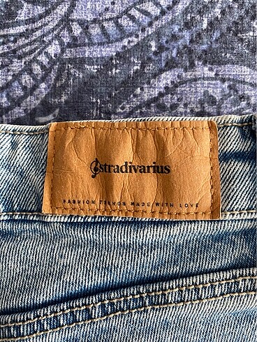 34 Beden mavi Renk Stradivarius kot şort