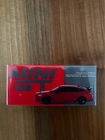  Beden Renk Mini Gt Honda Civic TypeR Red 2023 Advan Gt