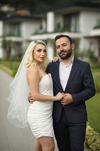  Beden beyaz Renk Gelin duvağı